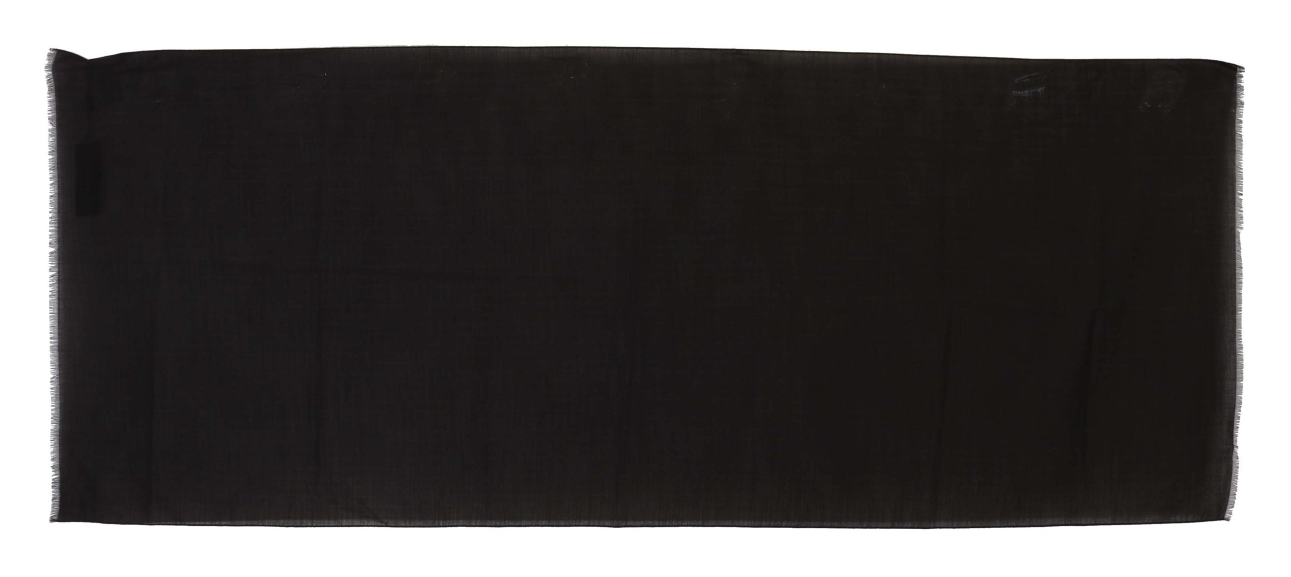 Dolce & Gabbana Dark Gray Virgin Wool Striped Pattern Wrap Men's Scarf