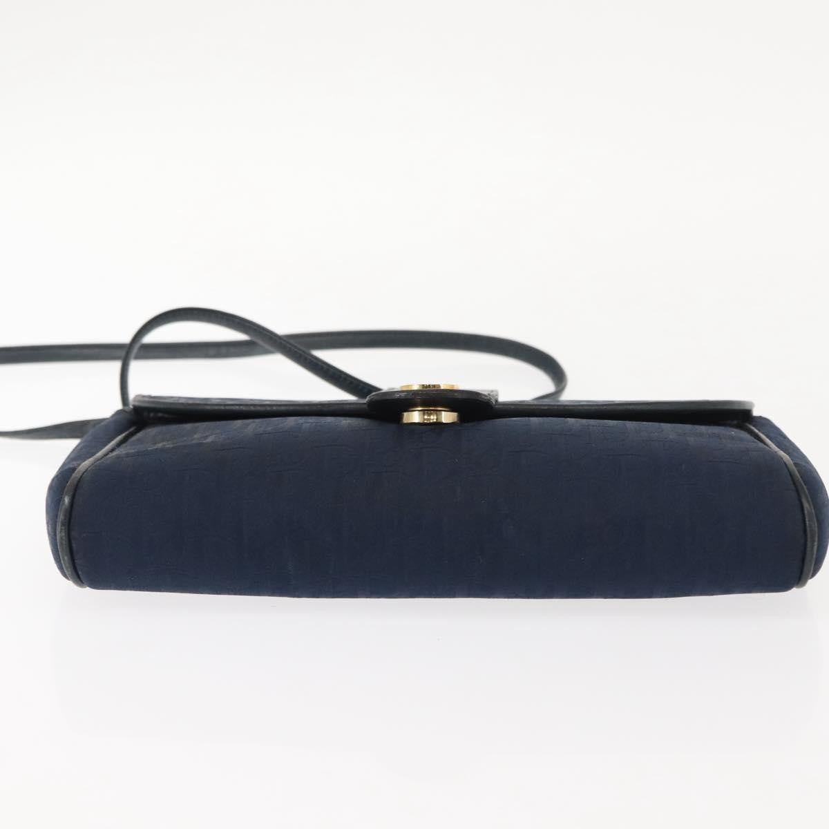 Christian Dior Vintage Trotter Canvas Navy Canvas Shoulder Bag Bag (Pre-Owned)