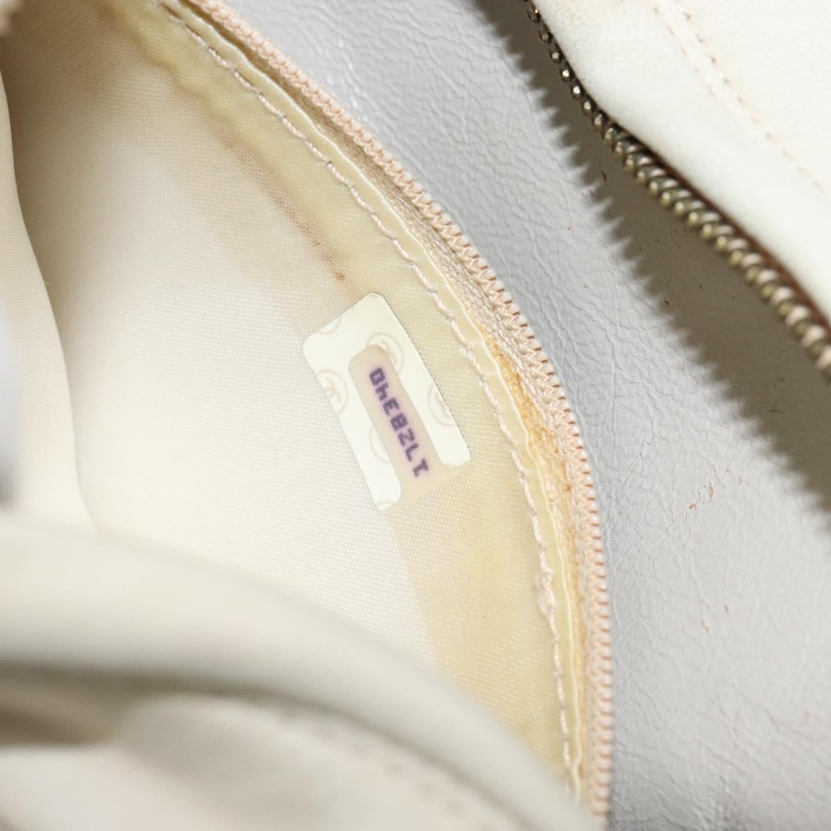 Chanel Vintage Front Pocket Camera Quilted Lambskin Beige Leather Shoulder Bag Bag (Pre-Owned)