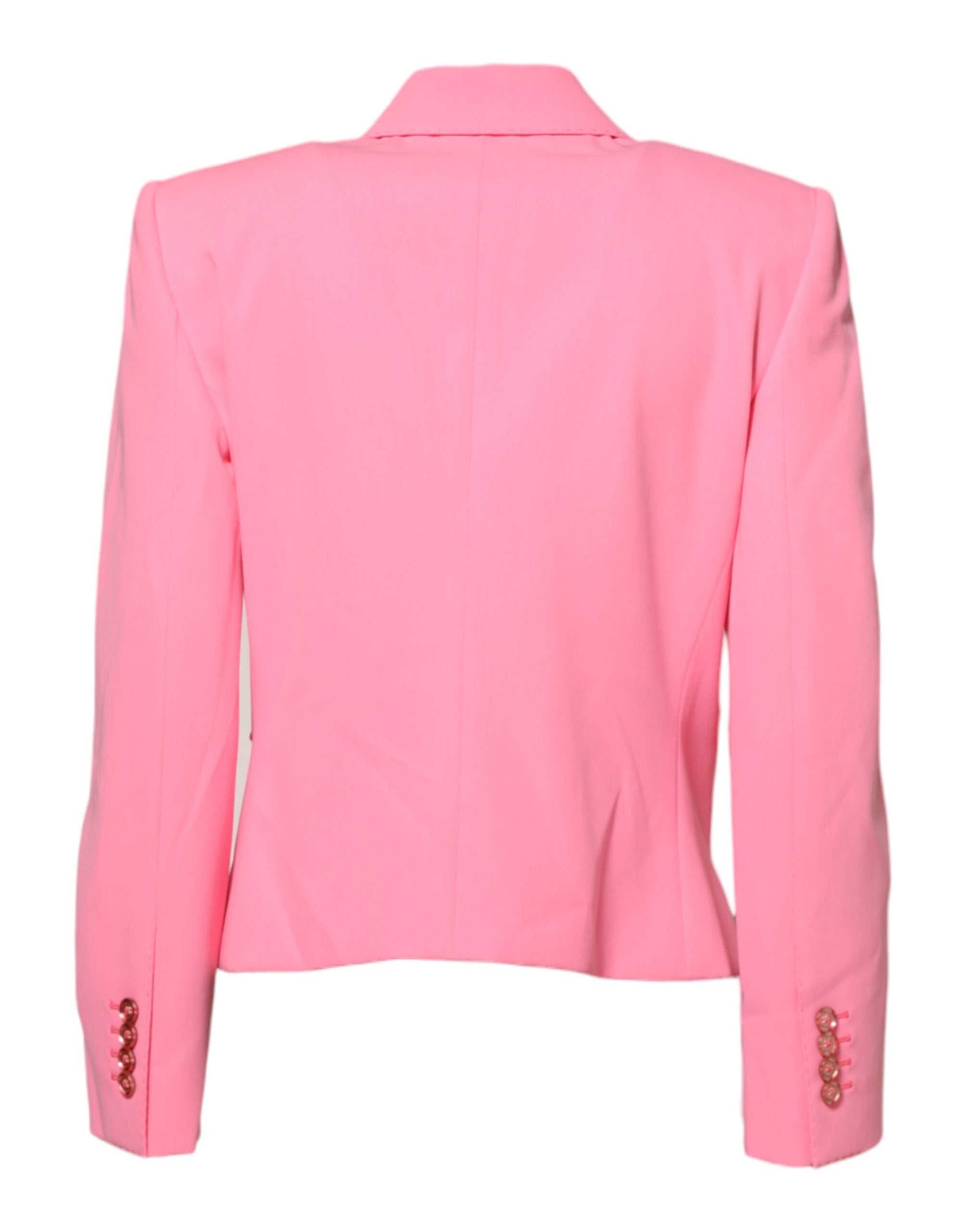 Dolce & Gabbana Pink Double Breasted Women Coat Women's Jacket (Pre-Owned)