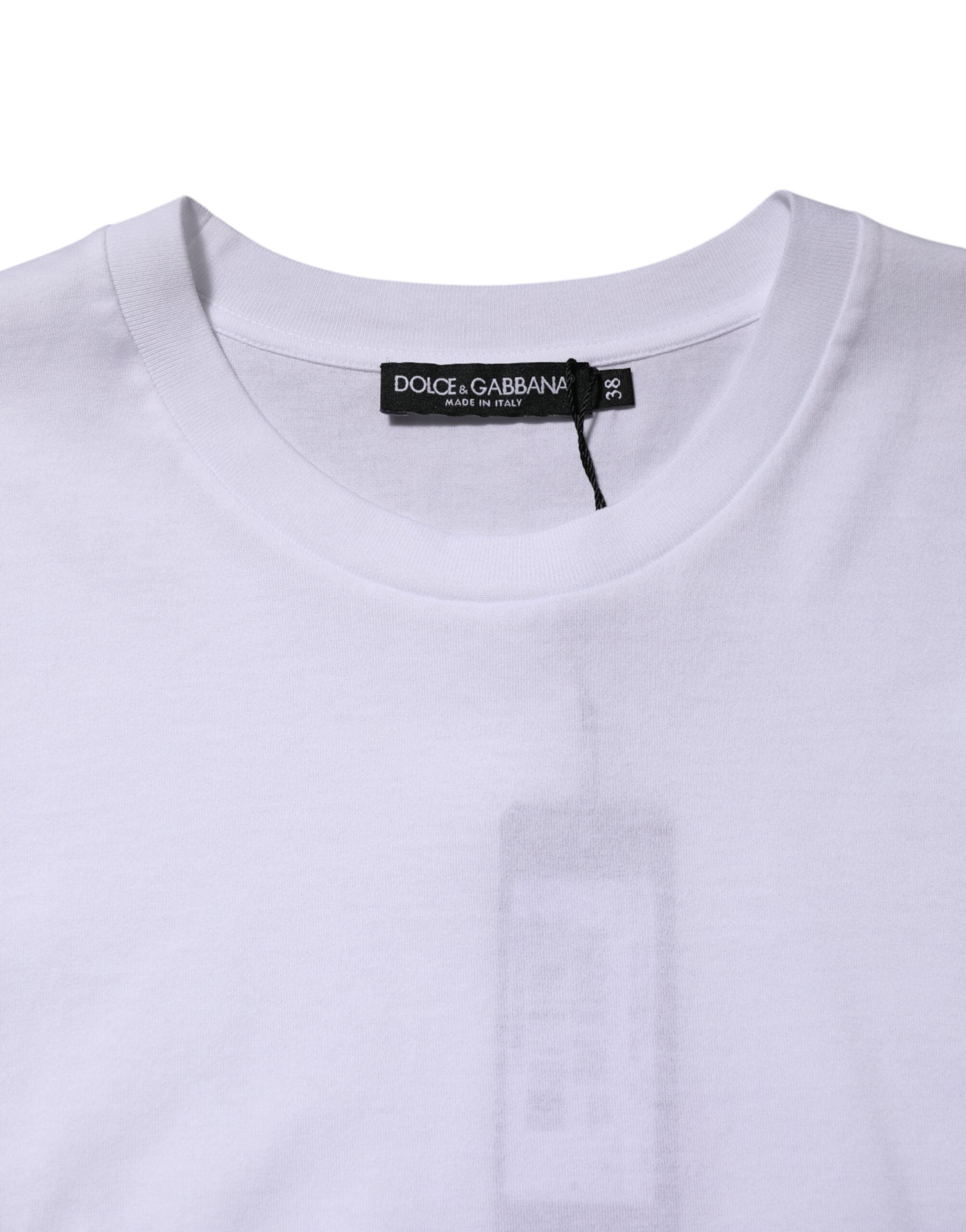 Dolce & Gabbana White Cotton Sleeveless Women Tank Women's T-shirt