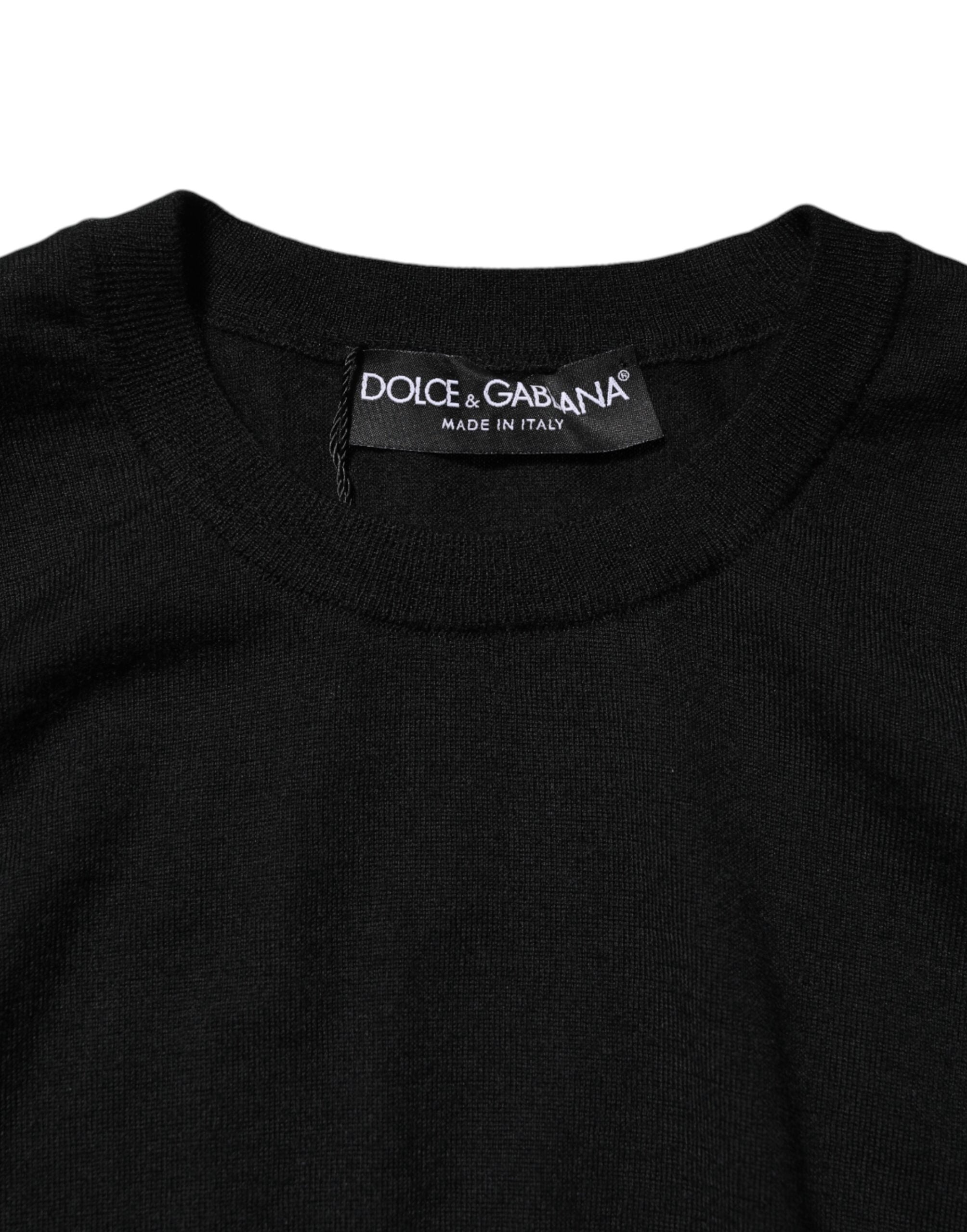 Dolce & Gabbana Black Cashmere Sleeveless Women Tank Women's T-shirt (Pre-Owned)