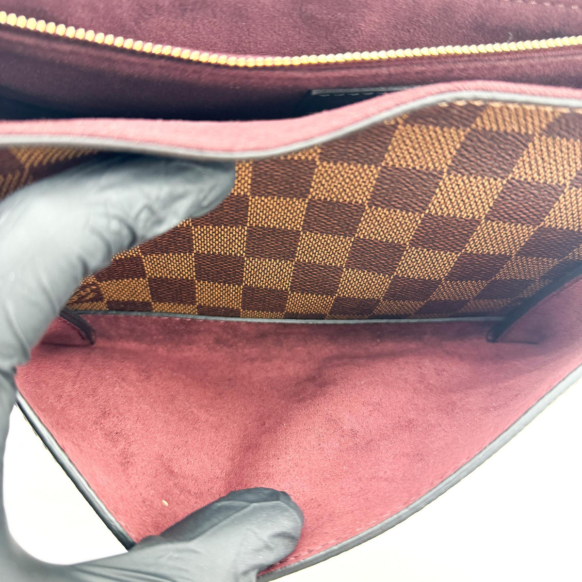 Louis Vuitton Vavin Damier With Leather Brown Canvas Tote Bag Bag (Pre-Owned)