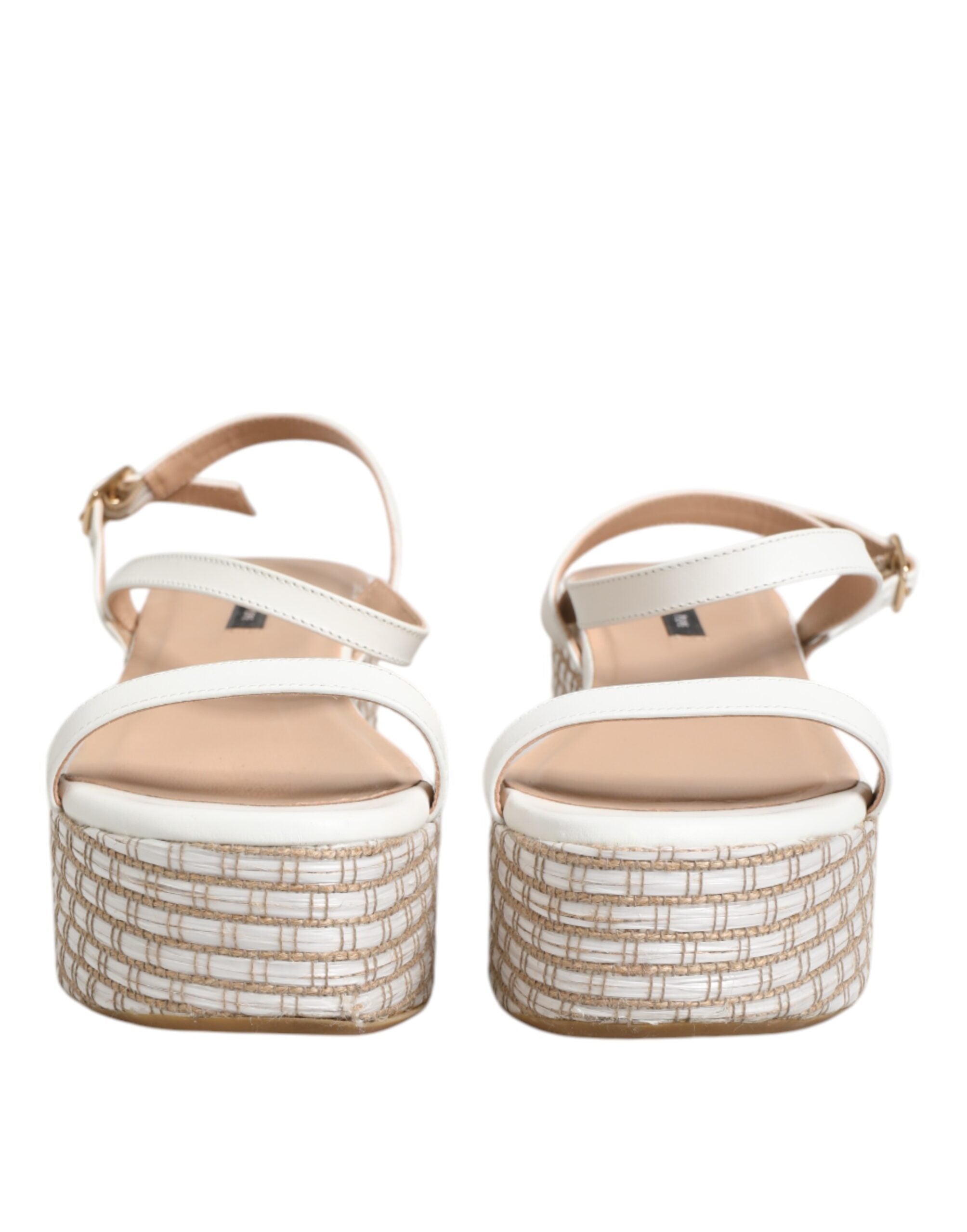Patrizia Pepe White Espadrilles Ankle Strap Sandals Women's Shoes (Pre-Owned)