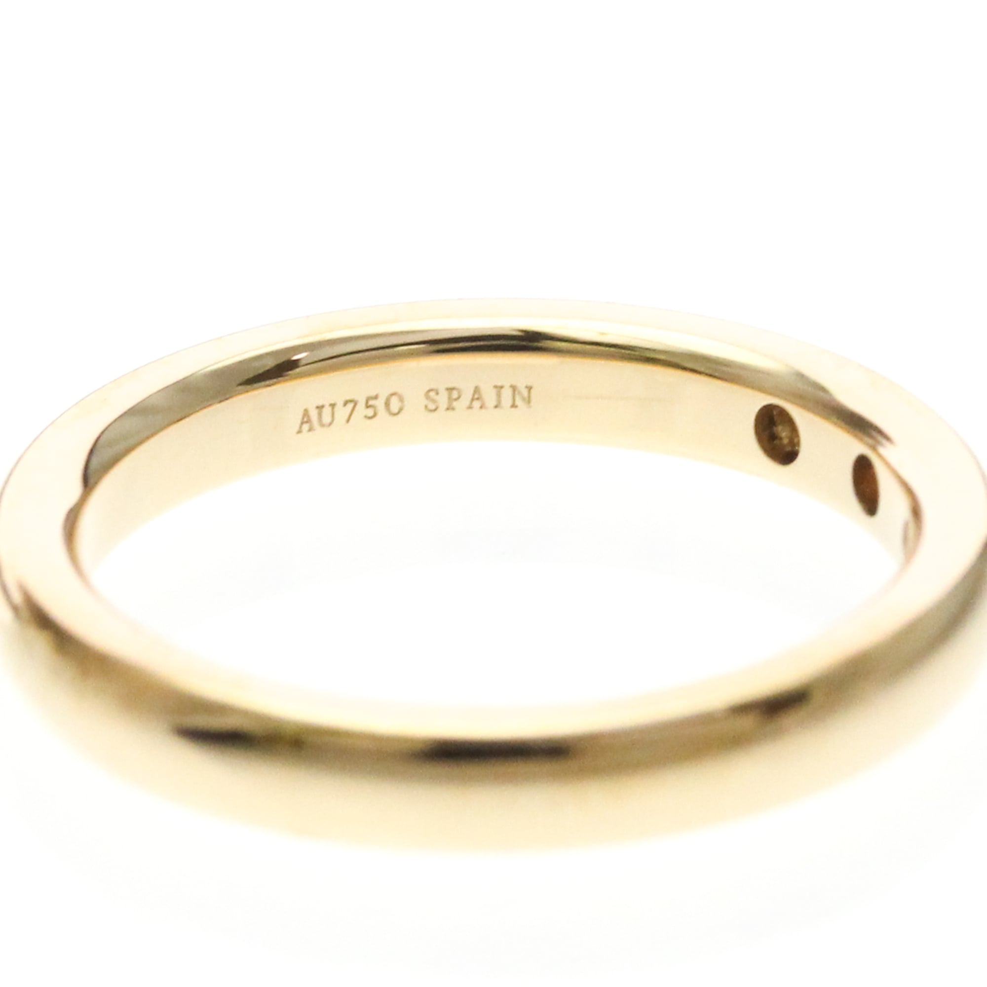 Tiffany & Co. Elsa Peretti 3 Diamond Stacking Band 18K Rose Gold With Diamonds Gold Rose_Gold Ring Jewelry (Pre-Owned)