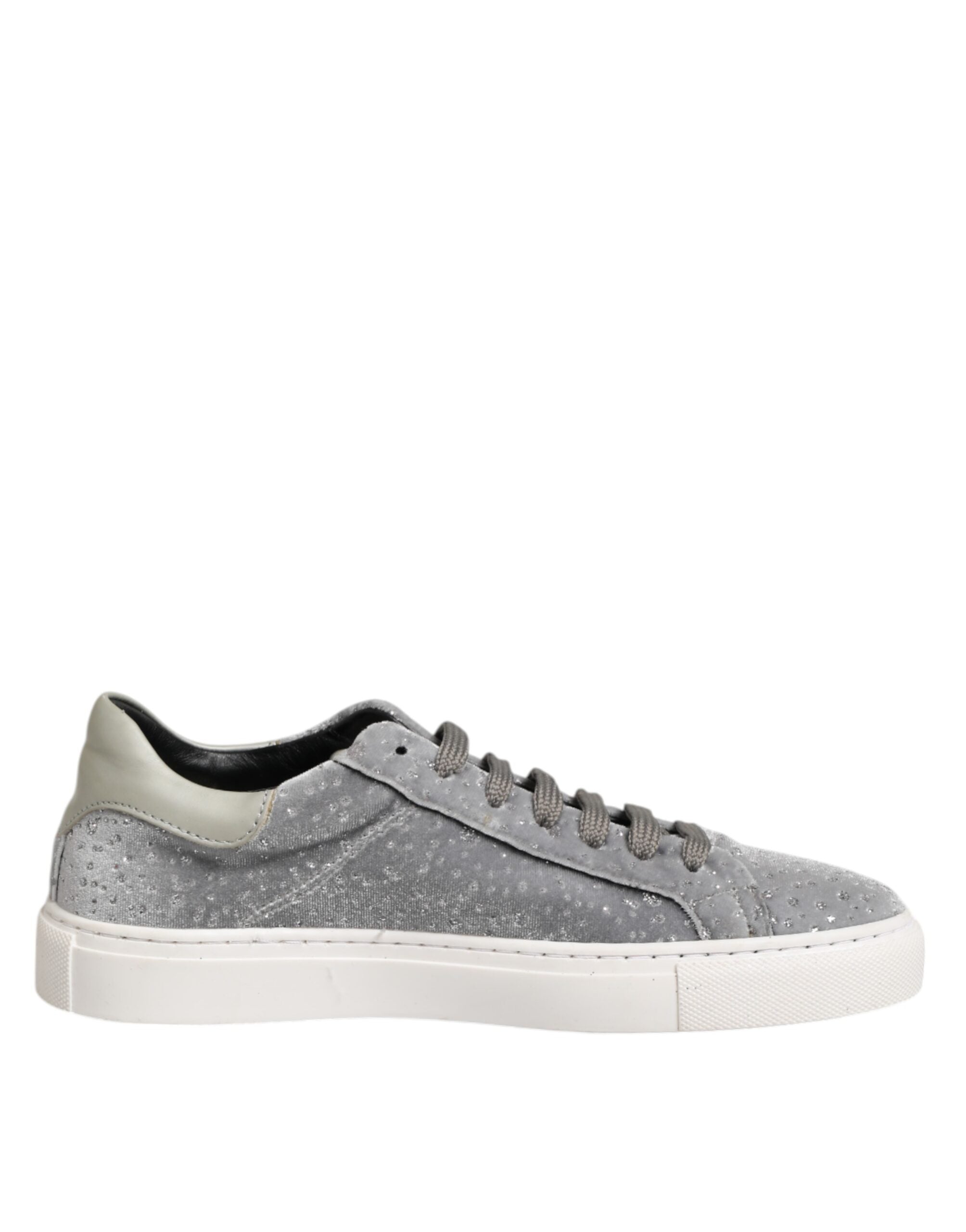 HIDE & JACK Gray Suede Low Top Lace Up Sneakers Women's Shoes (Pre-Owned)