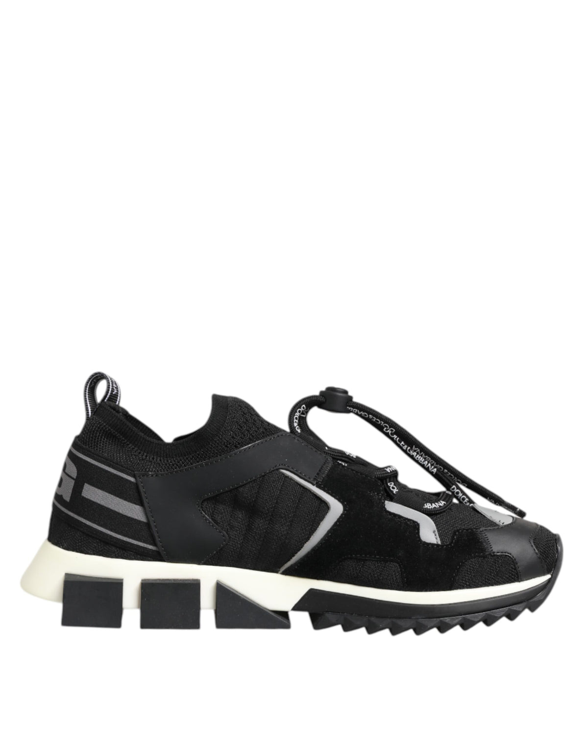 Dolce & Gabbana Black White Logo Sorrento Sneakers Women's Shoes (Pre-Owned)