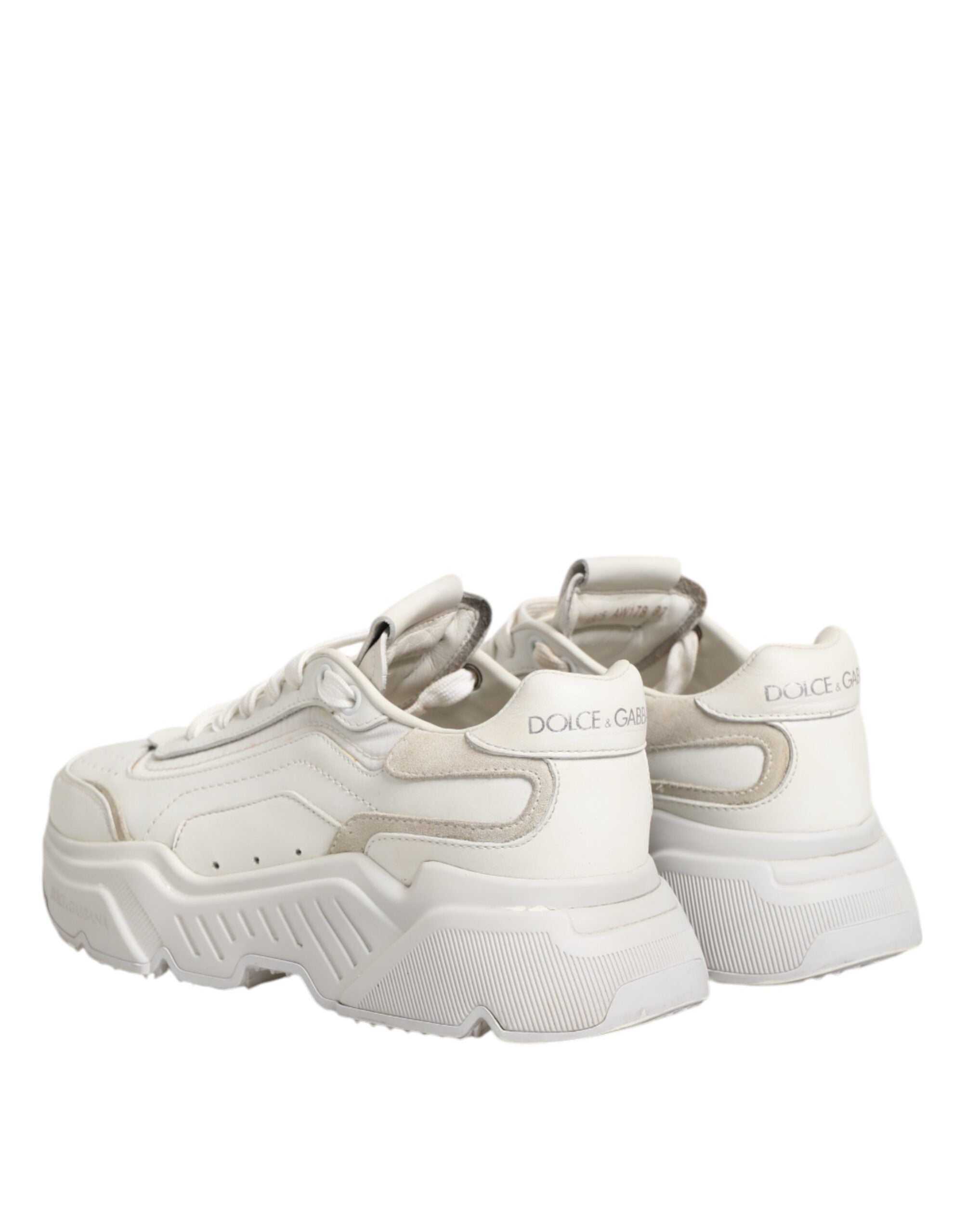 Dolce & Gabbana White DAYMASTER Calf Leather Sneakers Women's Shoes (Pre-Owned)