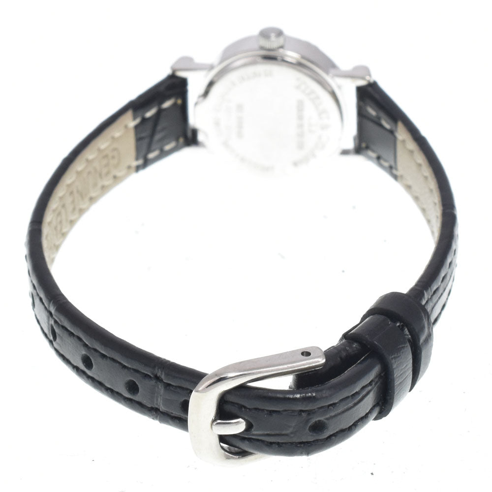 Tiffany & Co. Atlas Quartz Stainless Steel And Leather Watch (Pre-Owned)
