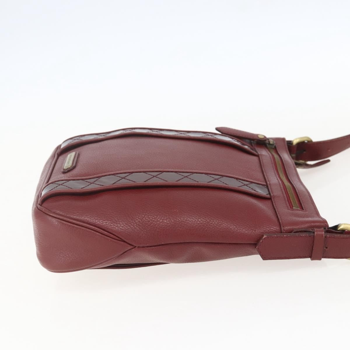Burberry Vintage Leather Red Leather Shoulder Bag Bag (Pre-Owned)
