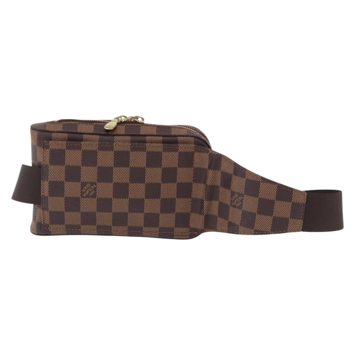 Louis Vuitton Geronimos Damier Brown Canvas Clutche & Pouche Bag (Pre-Owned)