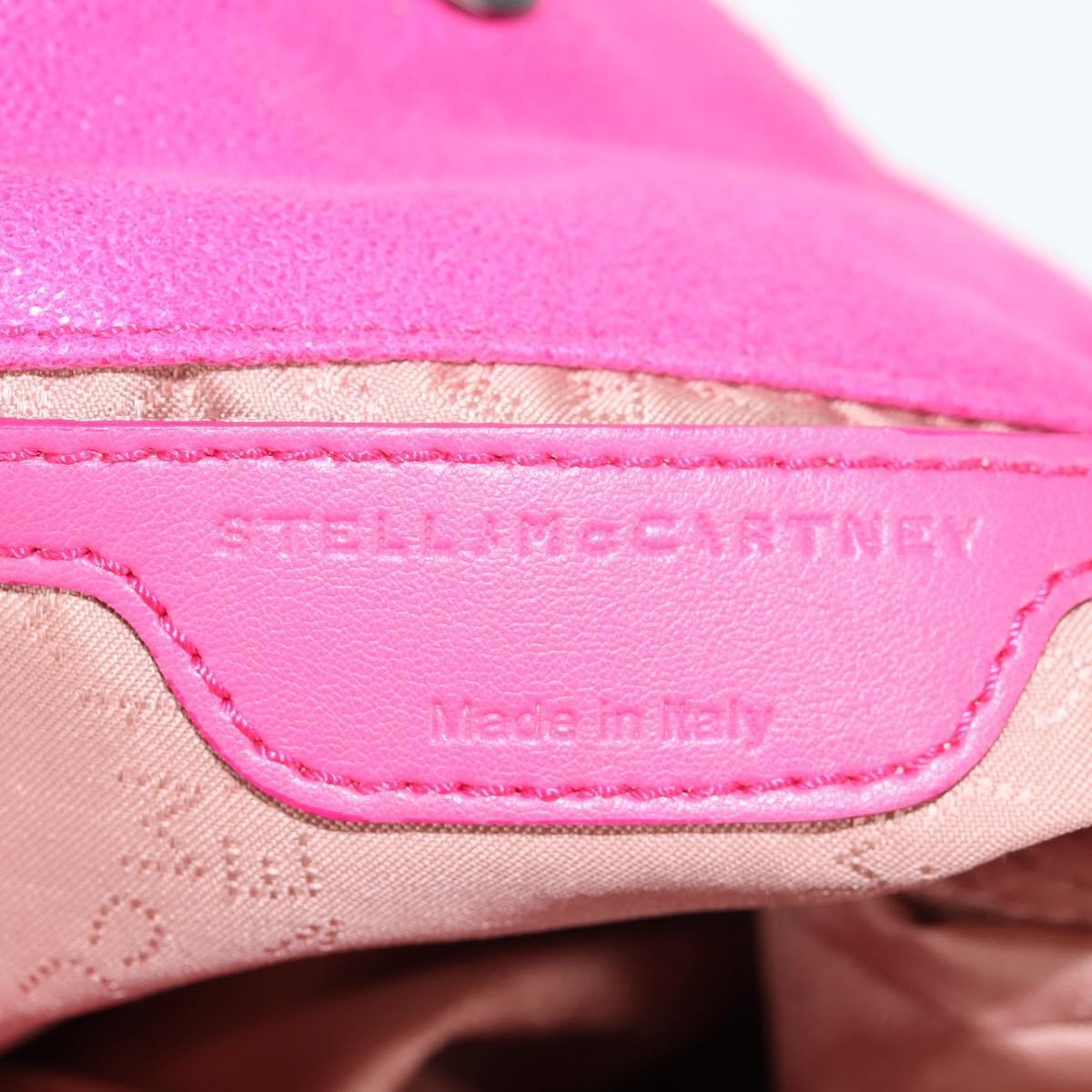 Stella Mccartney Falabella Fold Over Suede Pink Suede Shoulder Bag Bag (Pre-Owned)
