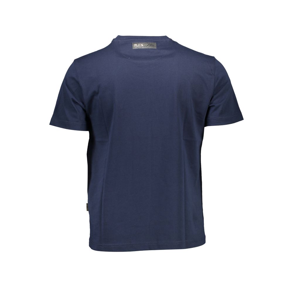 Plein Sport Blue Cotton Men Men's T-Shirt