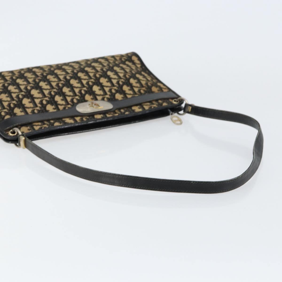 Christian Dior Vintage Trotter Canvas Navy Canvas Shoulder Bag Bag (Pre-Owned)