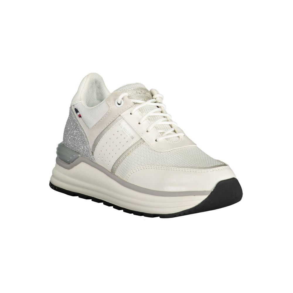 U.S. POLO ASSN. Bianco Eco Suede Women Women's Sneaker