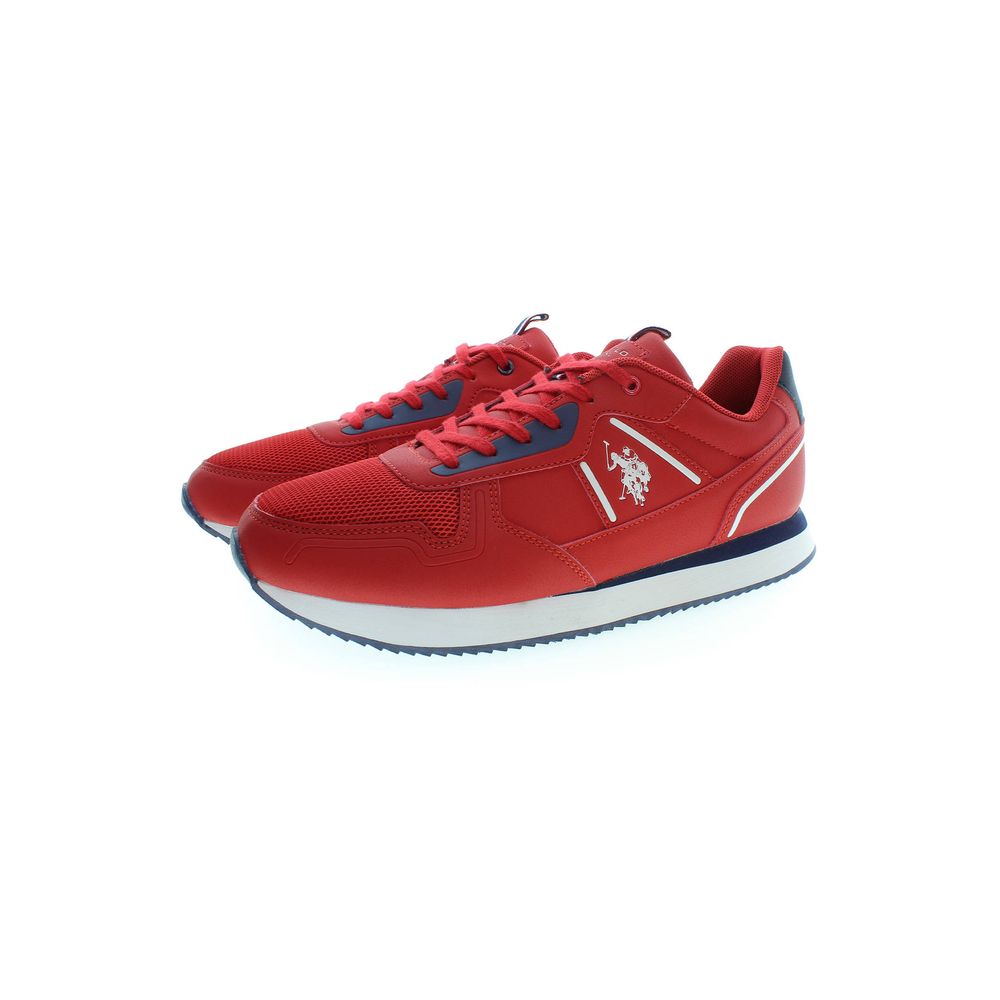 U.S. POLO ASSN. Red Polyester Men's Sneaker