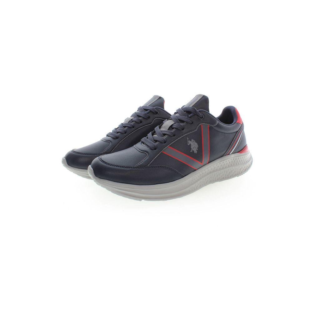 U.S. POLO ASSN. Blue Polyester Men's Men's Sneaker