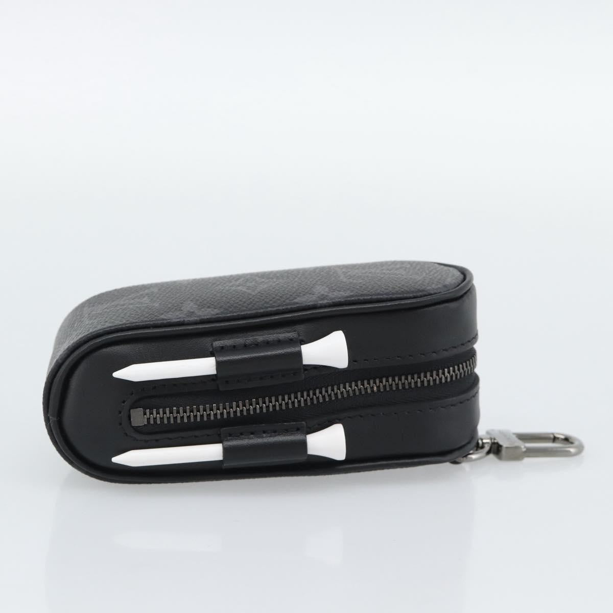 Louis Vuitton Golf Ball Case Monogram Black Canvas Clutche & Pouche Bag (Pre-Owned)