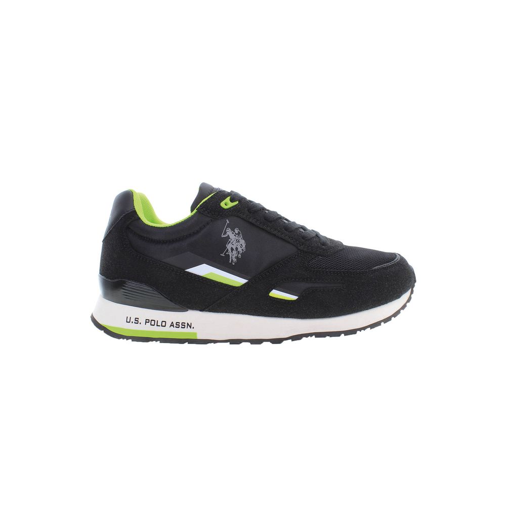U.S. POLO ASSN. Black Polyester Men's Sneaker