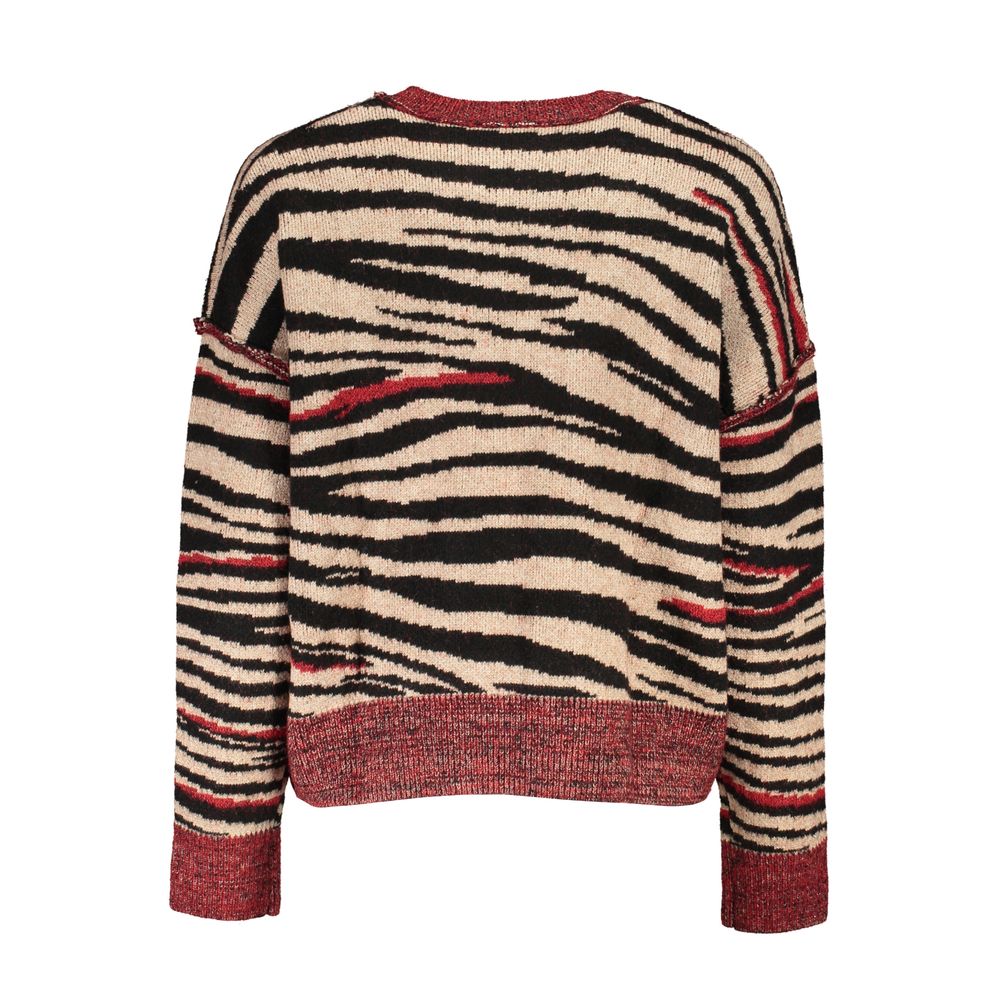 Desigual Rosso Polyester Women Sweater Women's Turtleneck