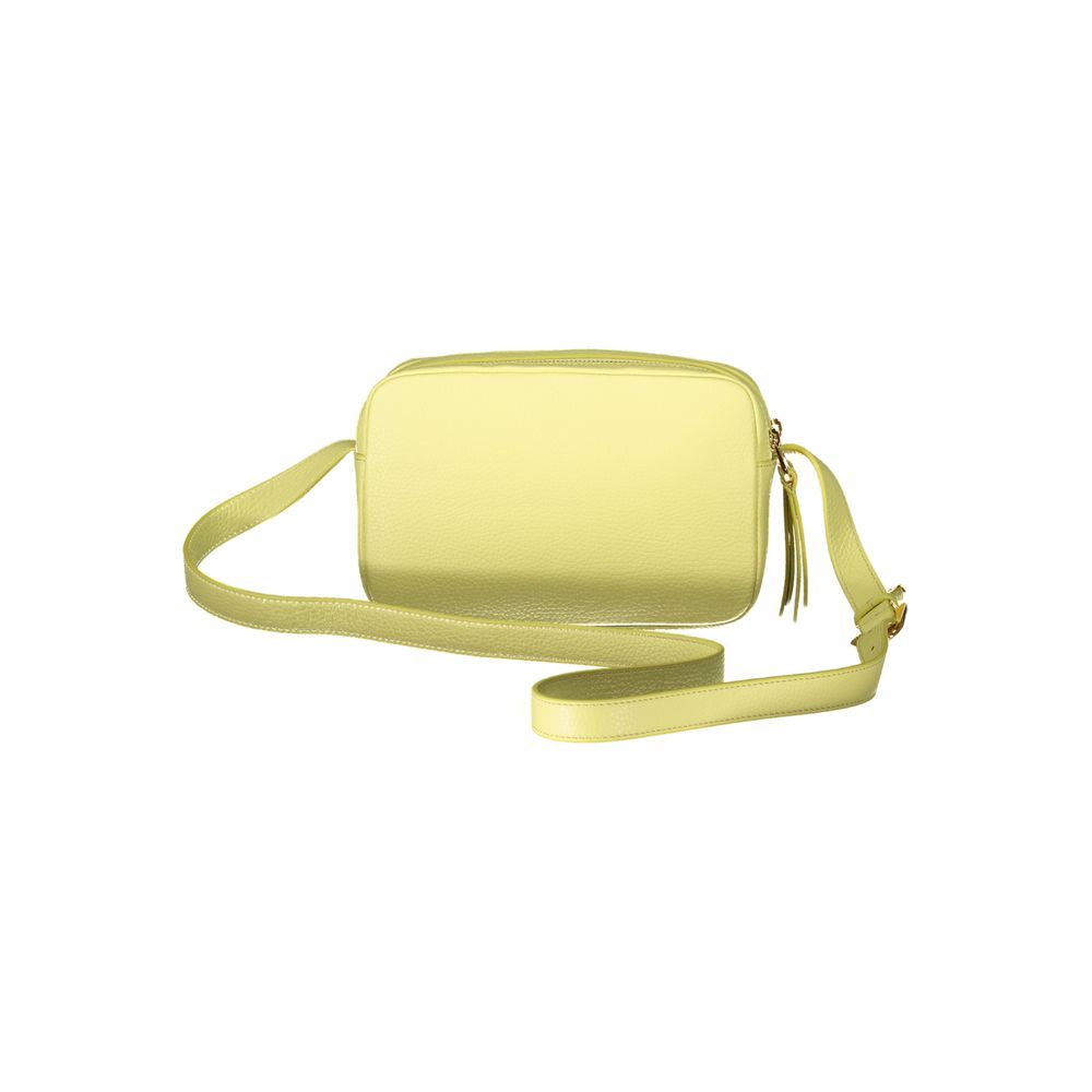 Coccinelle Giallo Leather Women Shoulder Women's Bag