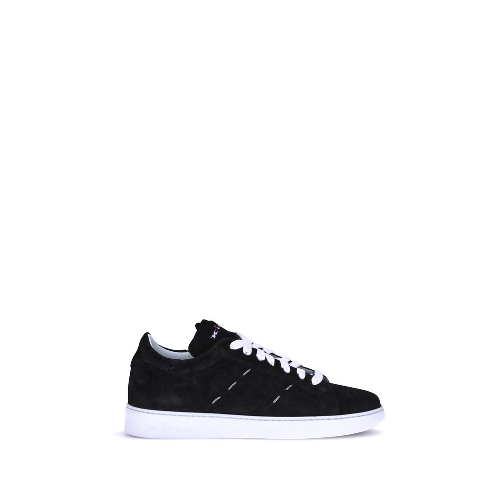 Kiton Black Rubber Low Top Men's Sneakers