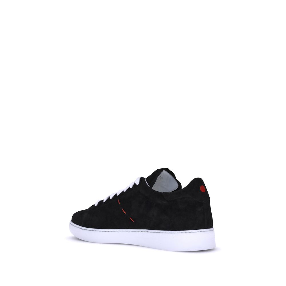 Kiton Black Rubber Low Top Men's Sneakers
