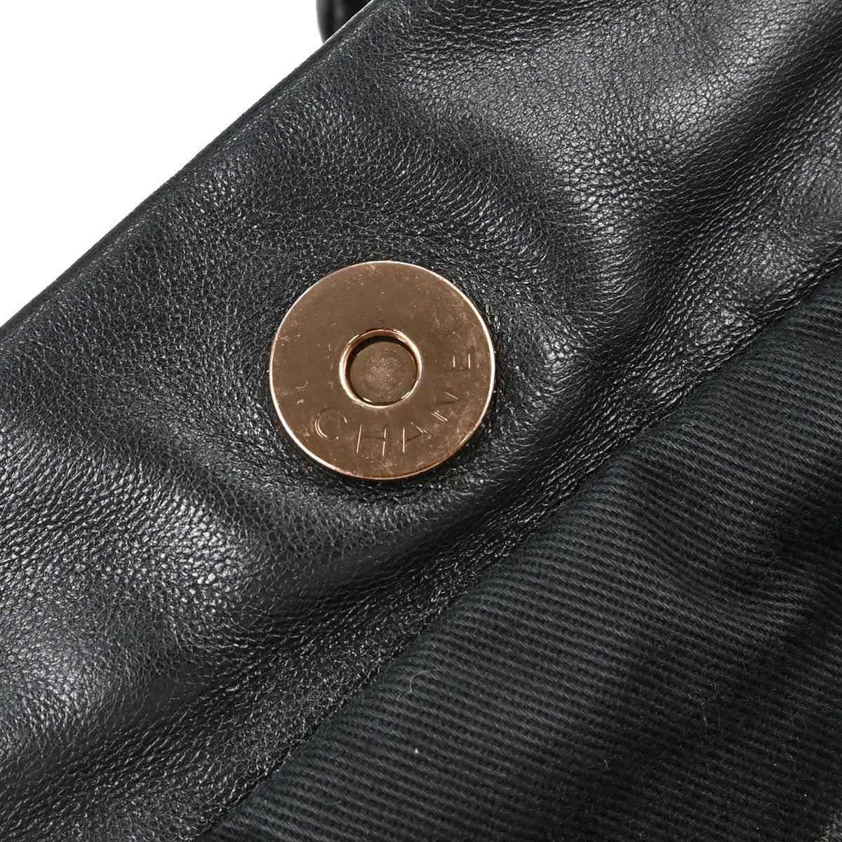 Chanel Cloudy Bundle Bowler Quilted Lambskin Black Leather Handbag (Pre-Owned)
