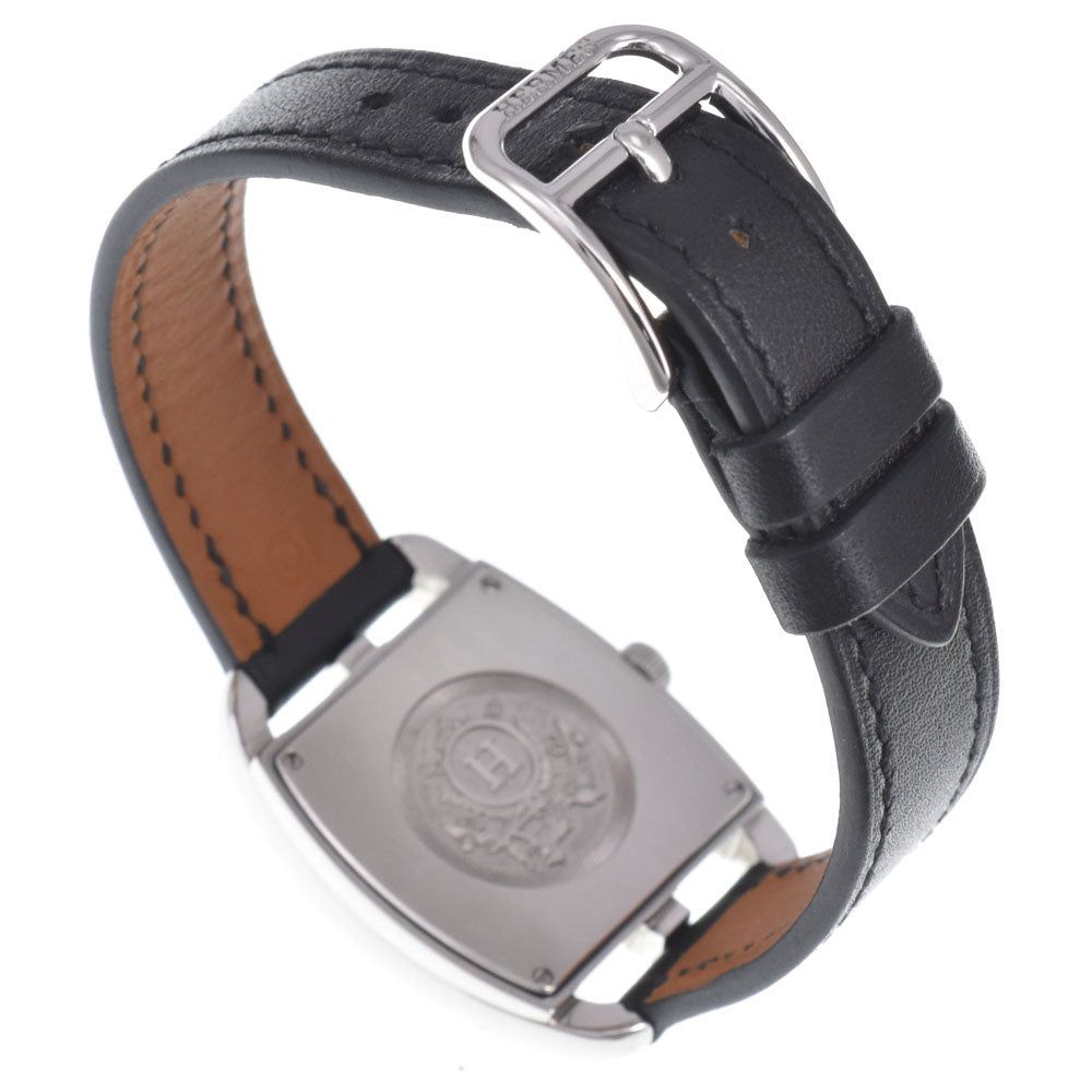 Hermes Cape Cod Quartz Stainless Steel And Leather Watch (Pre-Owned)