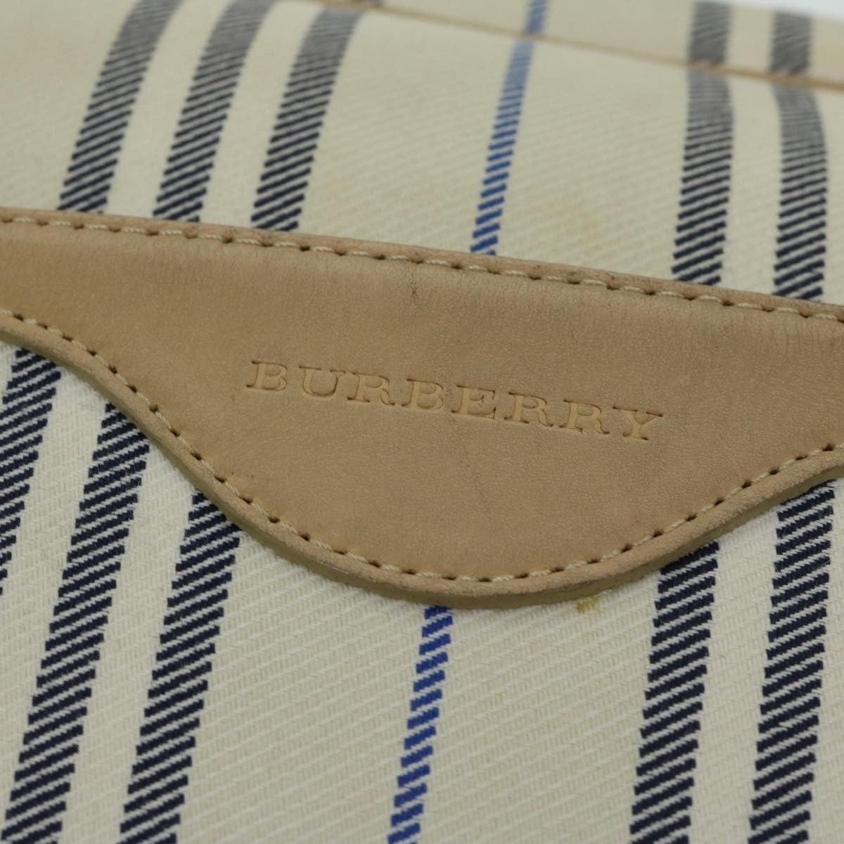 Burberry Nova Check Canvas Beige Canvas Shoulder Bag Bag (Pre-Owned)