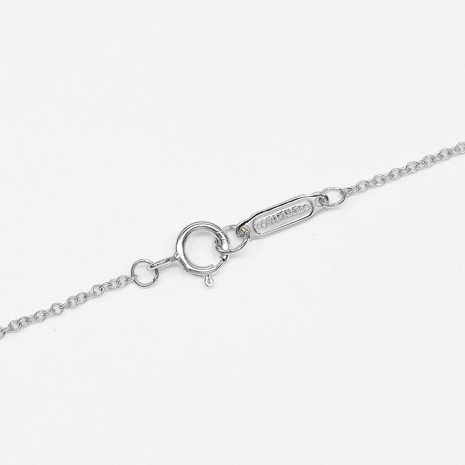 Tiffany & Co. Crown Key Pendant 18K White Gold With Diamonds Silver White_Gold Necklace Jewelry (Pre-Owned)