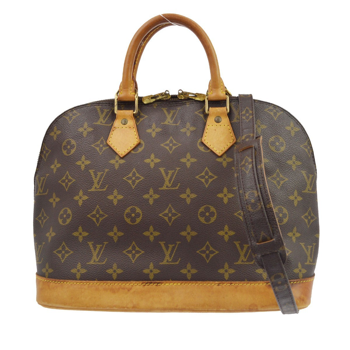 Louis Vuitton Alma Monogram Canvas Brown Canvas Handbag (Pre-Owned)