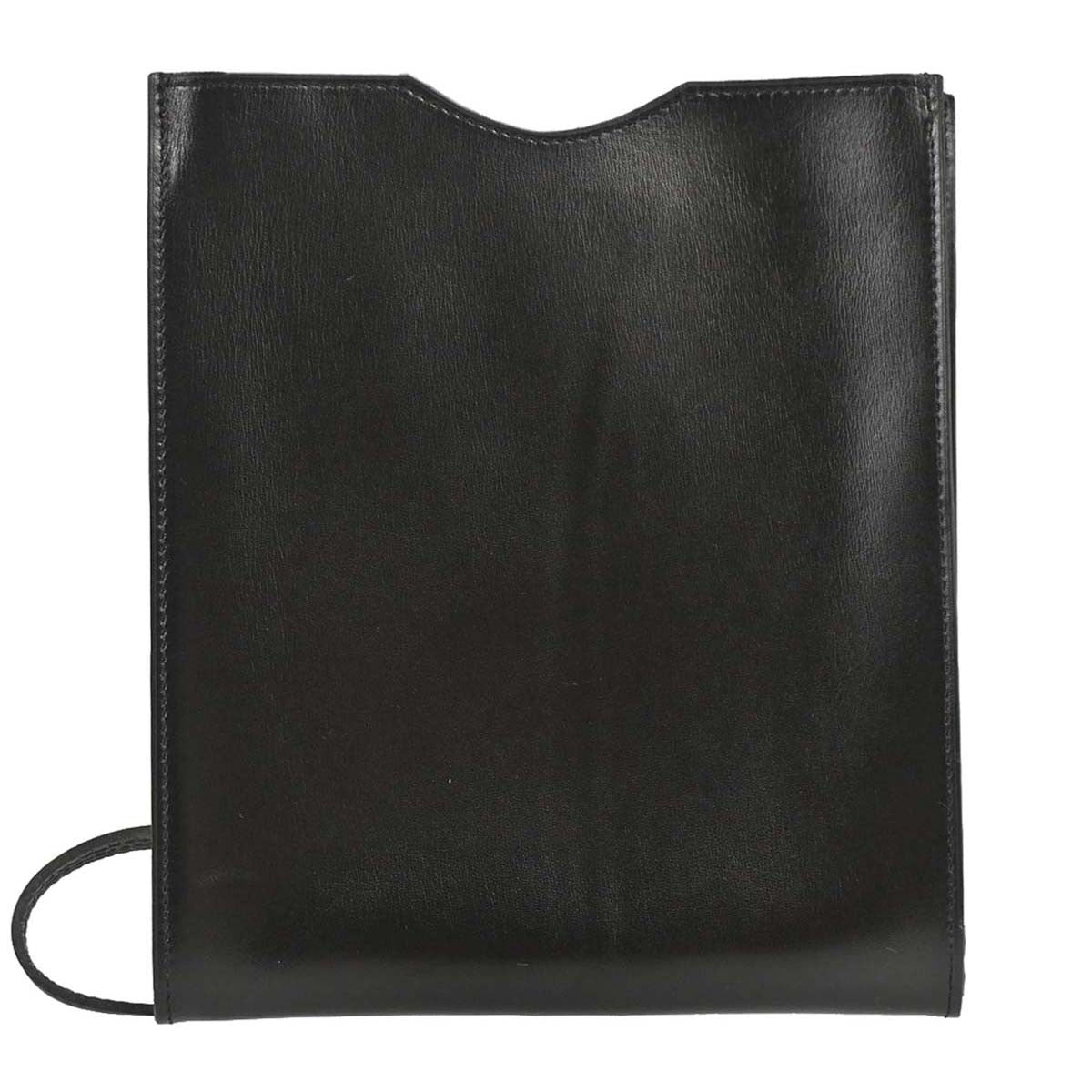 Hermes Onimaitou Pochette Box Calf Black Leather Clutche & Pouche Bag (Pre-Owned)