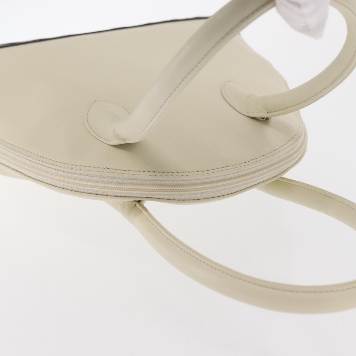 Saint Laurent Vintage Handbag Leather White Leather Handbag (Pre-Owned)