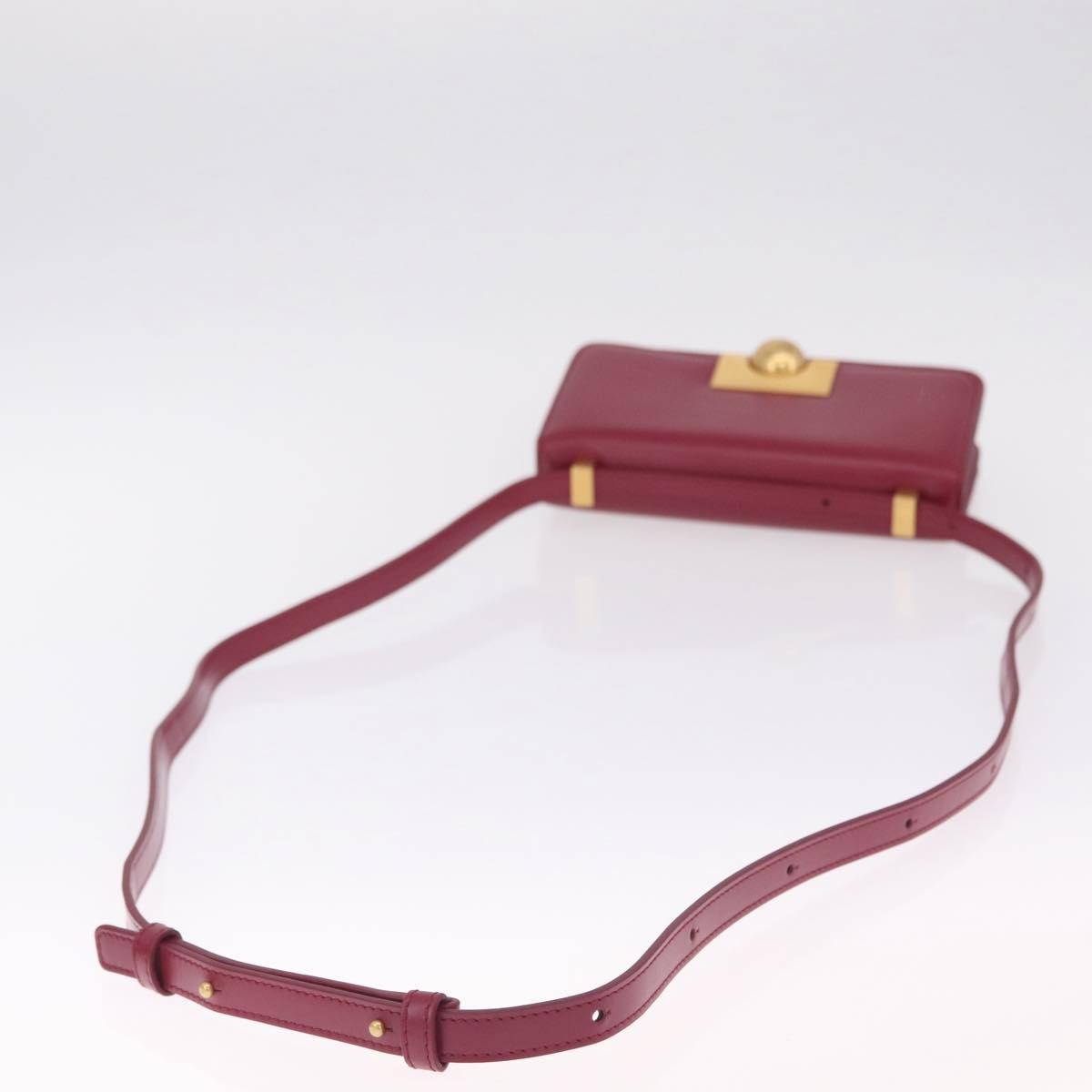 Bottega Veneta Bv Classic Spazzolato Leather Red Leather Handbag (Pre-Owned)