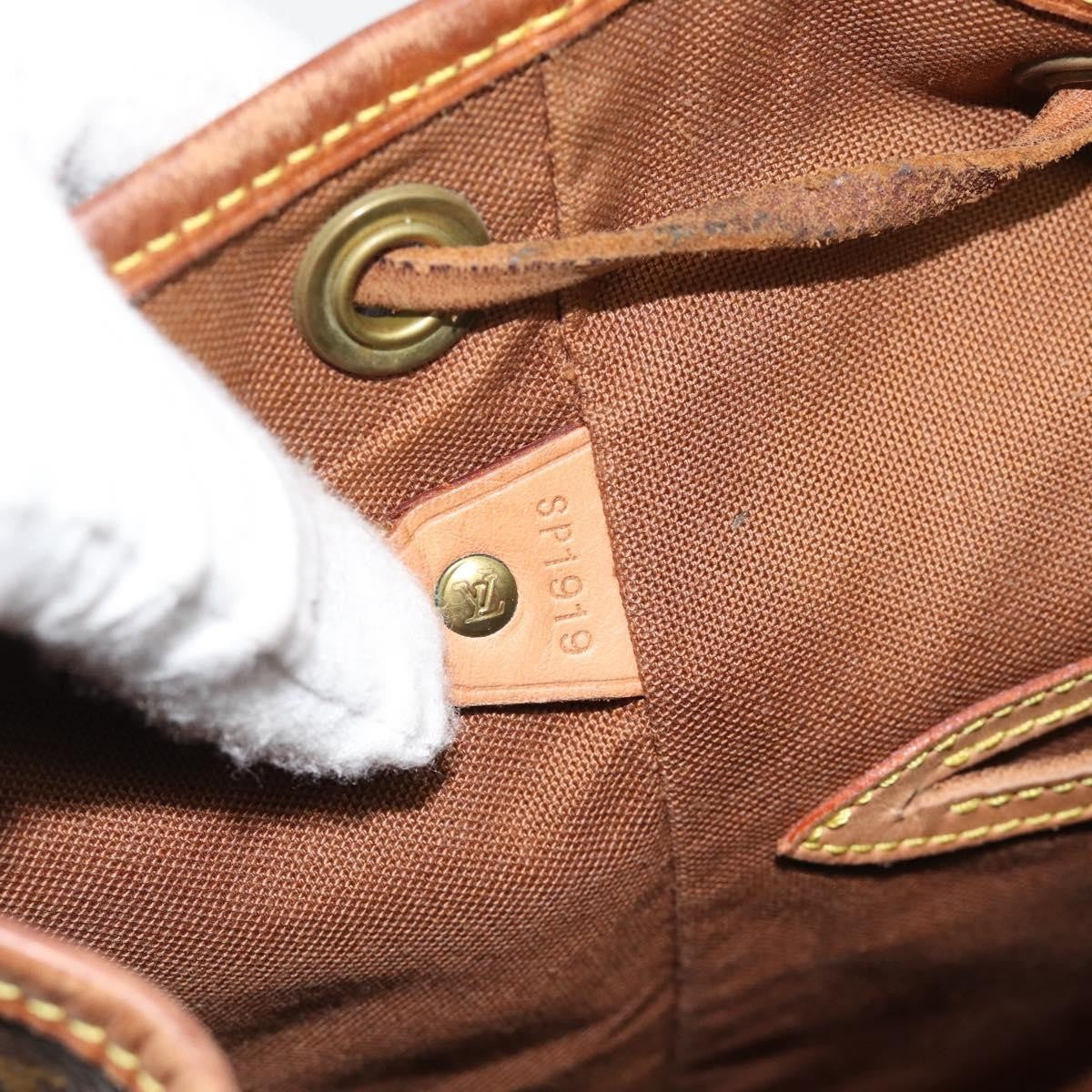 Louis Vuitton Vintage Montsouris Monogram Canvas Brown Canvas Backpack Bag (Pre-Owned)