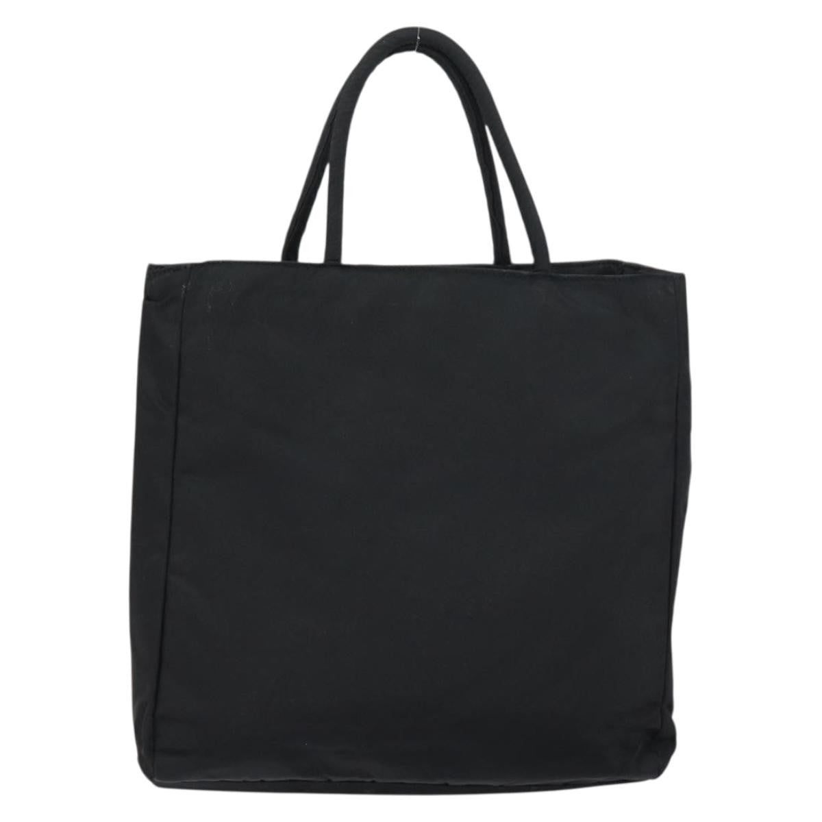 Prada Vintage Tote Nylon Black Nylon Tote Bag Bag (Pre-Owned)