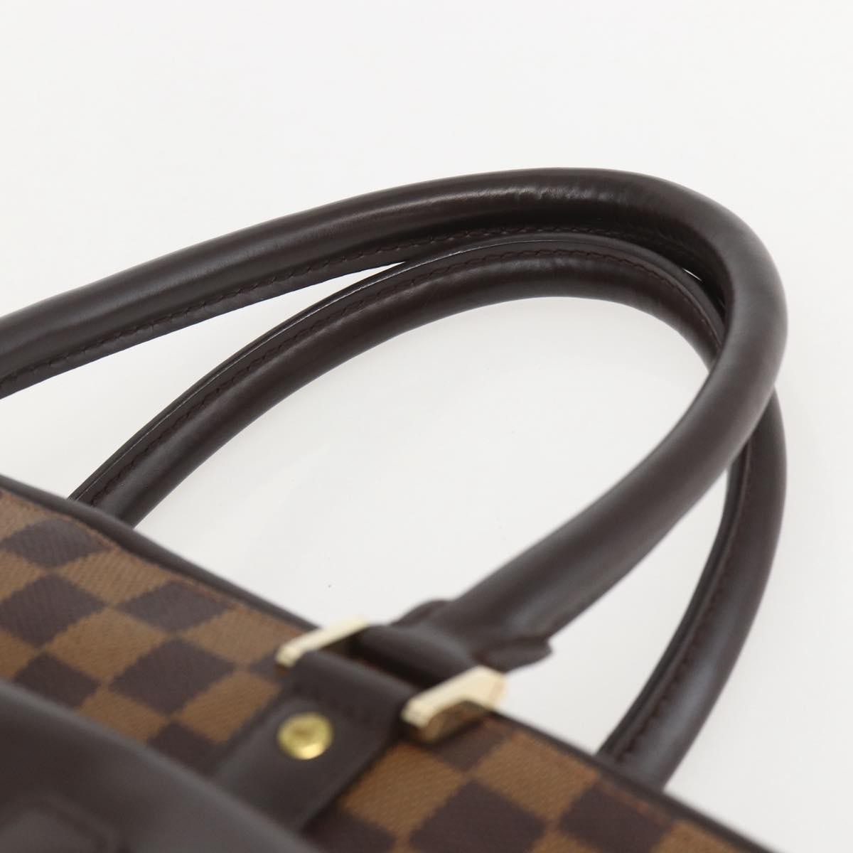 Louis Vuitton Manosque Damier Brown Canvas Handbag (Pre-Owned)