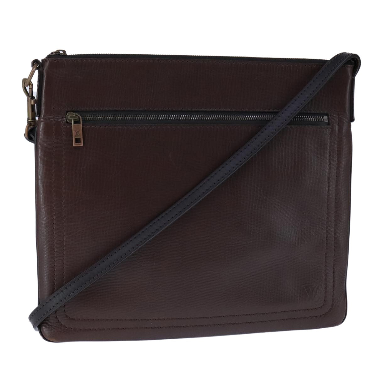 Louis Vuitton Shawnee Messenger Utah Leather Brown Leather Shoulder Bag Bag (Pre-Owned)