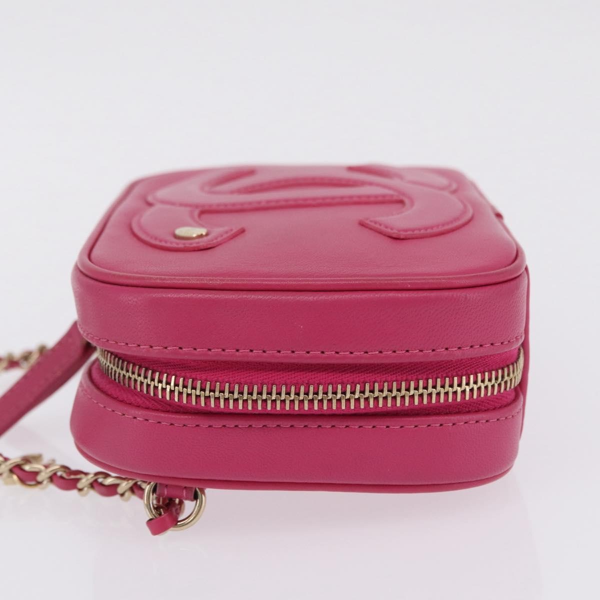 Chanel Cc Mania Camera Lambskin Pink Leather Handbag (Pre-Owned)
