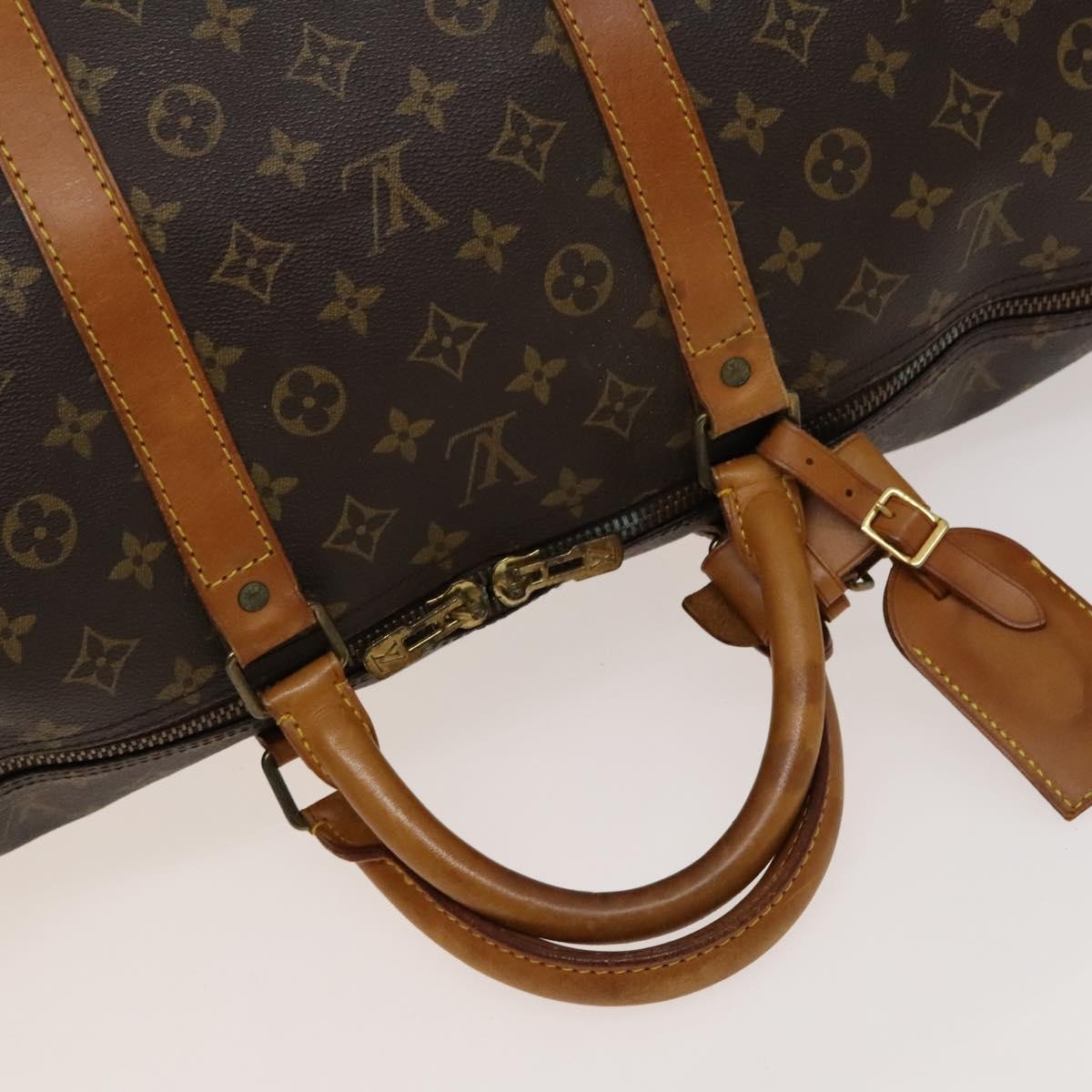 Louis Vuitton Keepall Monogram Canvas Brown Canvas Travel Bag Bag (Pre-Owned)