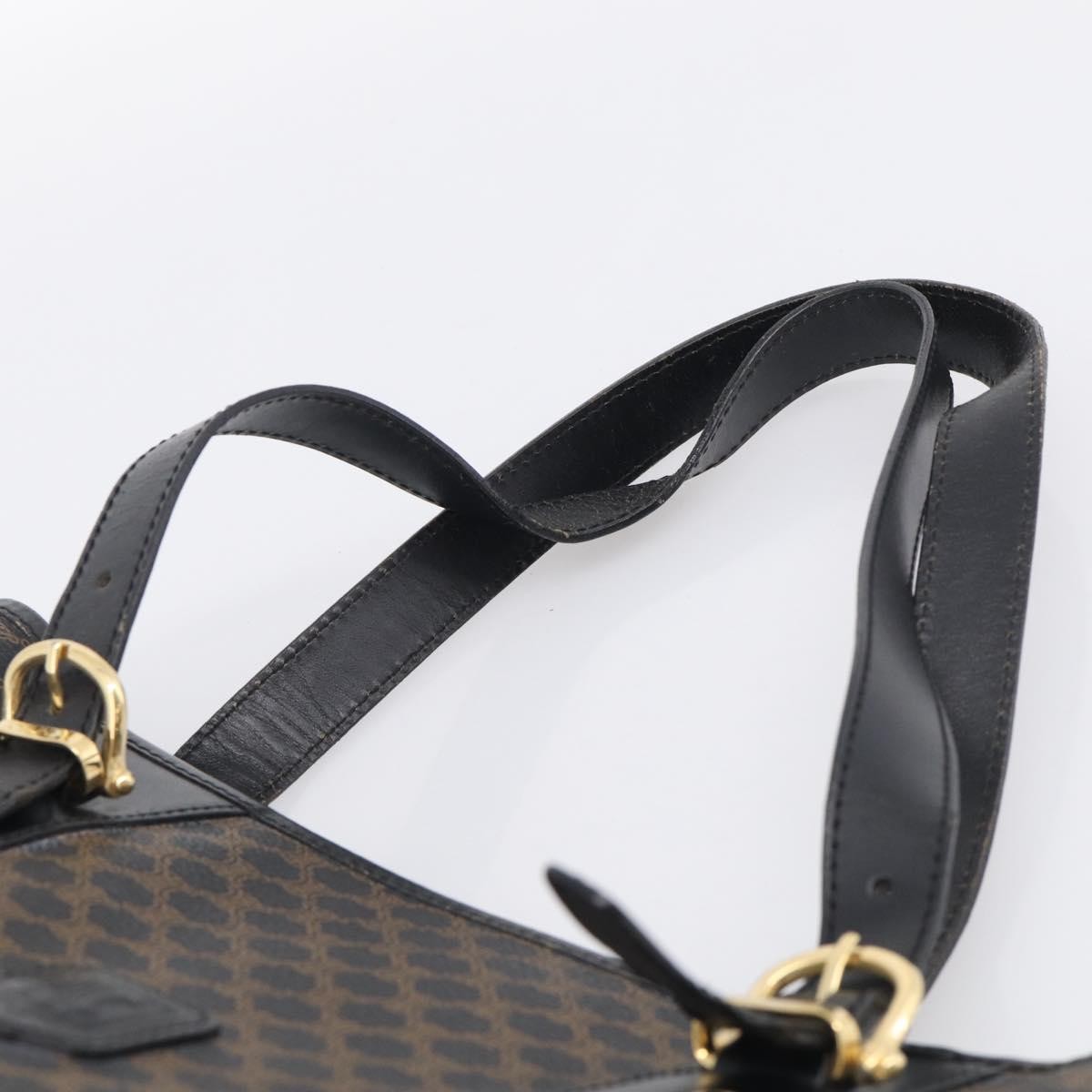 Celine C Macadam Tote Pvc Leather/ Macadam Canvas Black Canvas Shoulder Bag Bag (Pre-Owned)