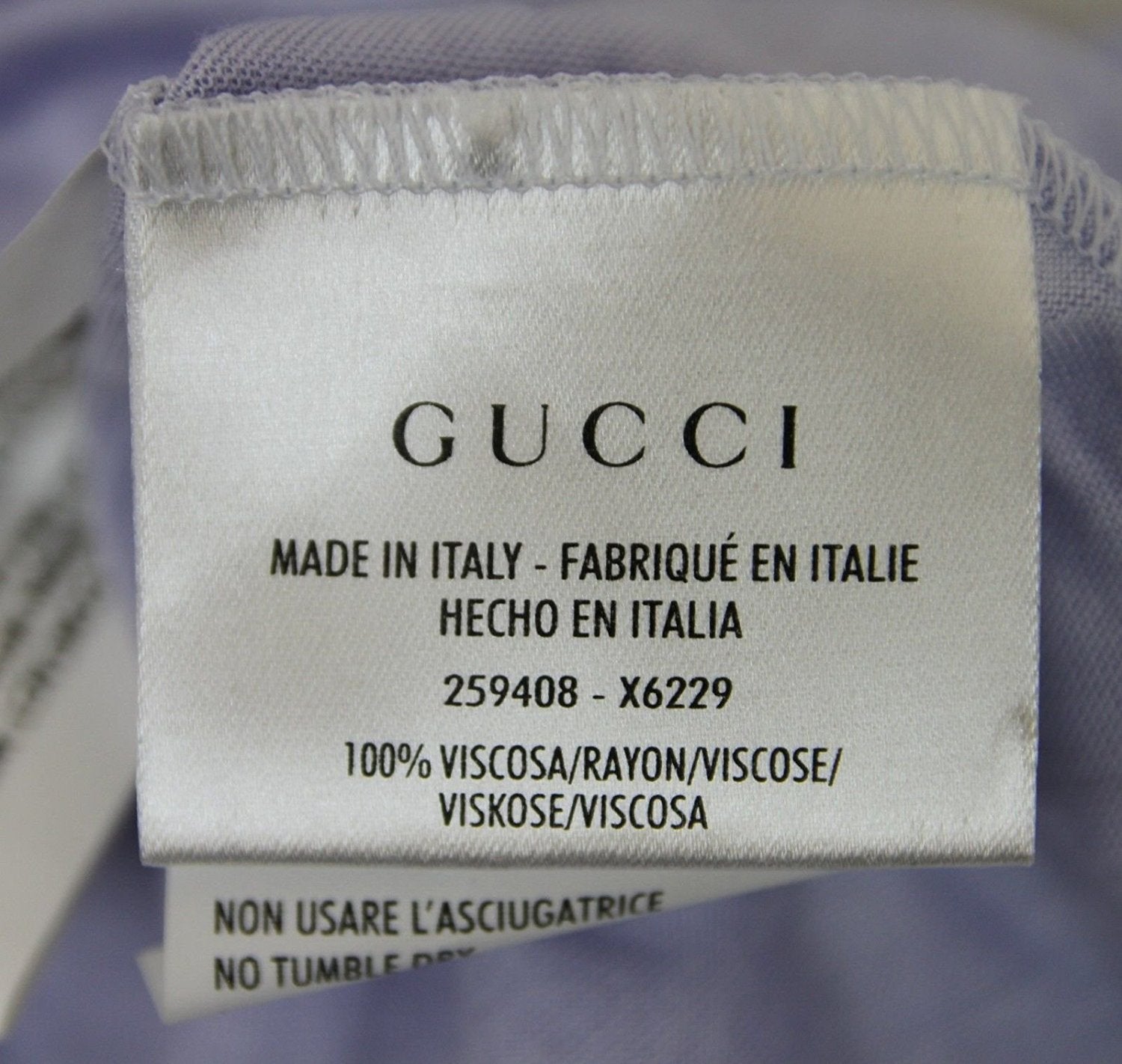 Gucci Women's Lilac Rayon Medium Logo Tank Top