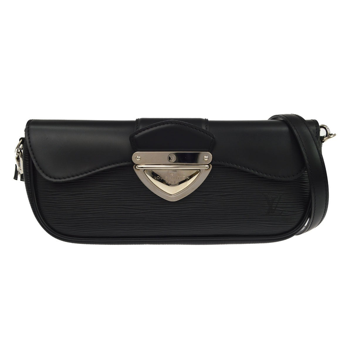 Louis Vuitton Montaigne Clutch Epi Leather Black Leather Clutche & Pouche Bag (Pre-Owned)