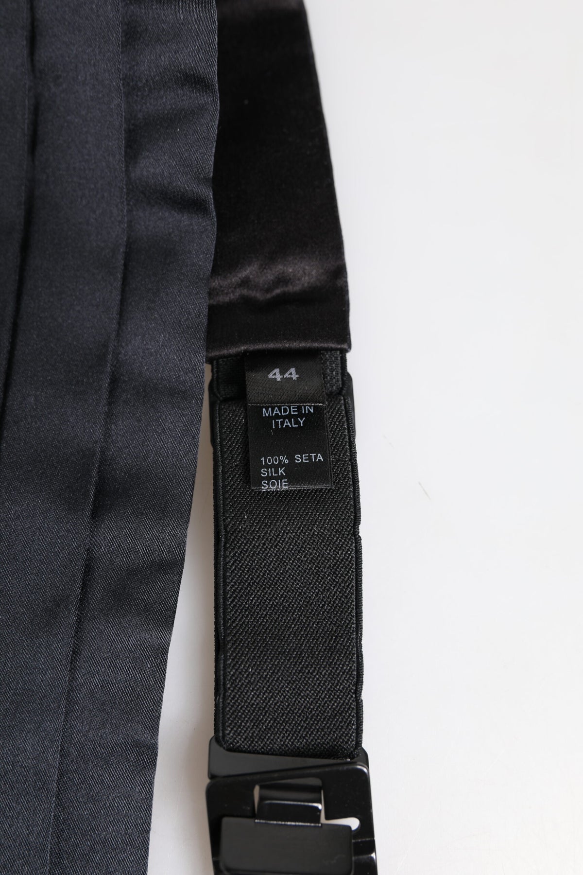 Dolce & Gabbana Dark Blue 100% Silk Belt Waist Men's Cummerbund