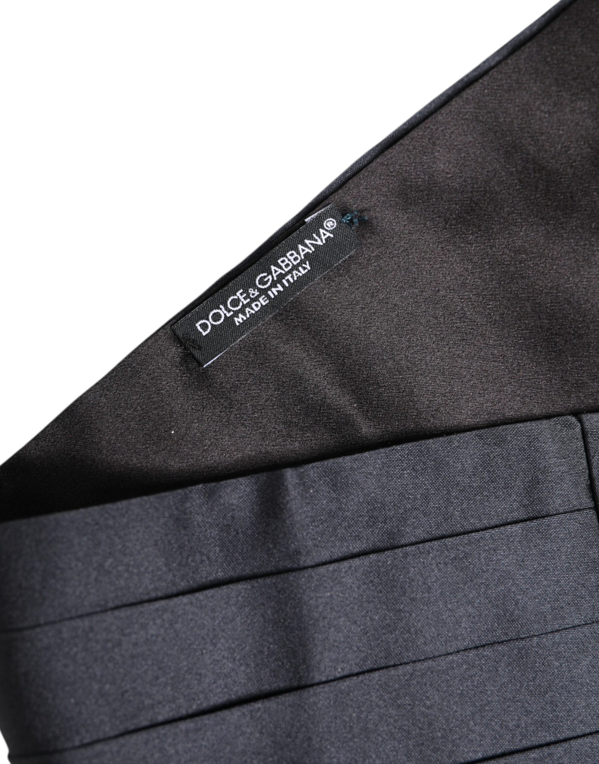 Dolce & Gabbana Dark Blue 100% Silk Belt Waist Men's Cummerbund