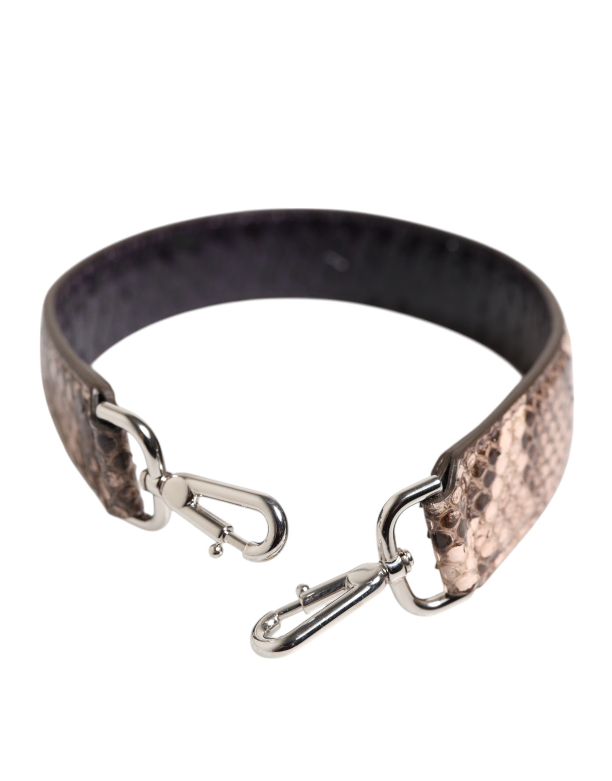 Dolce & Gabbana Brown Exotic Leather Handbag Accessory Shoulder Women's Strap