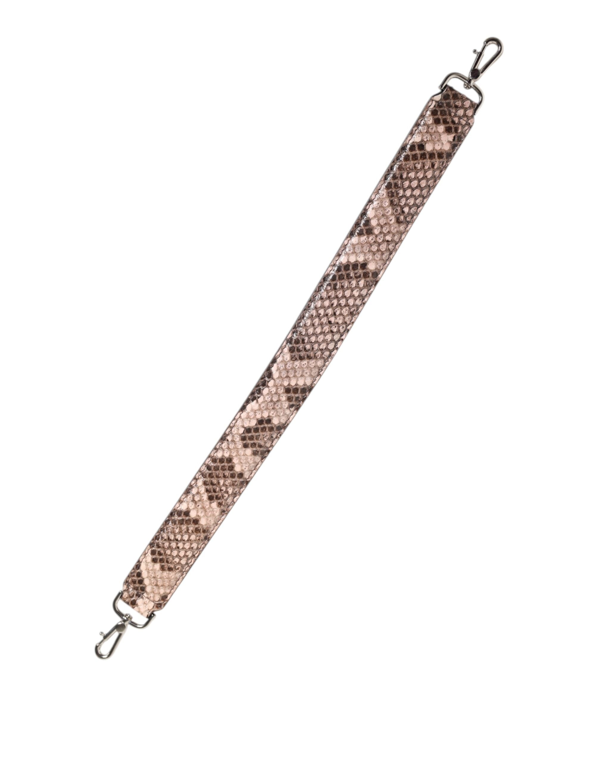 Dolce & Gabbana Brown Exotic Leather Handbag Accessory Shoulder Women's Strap