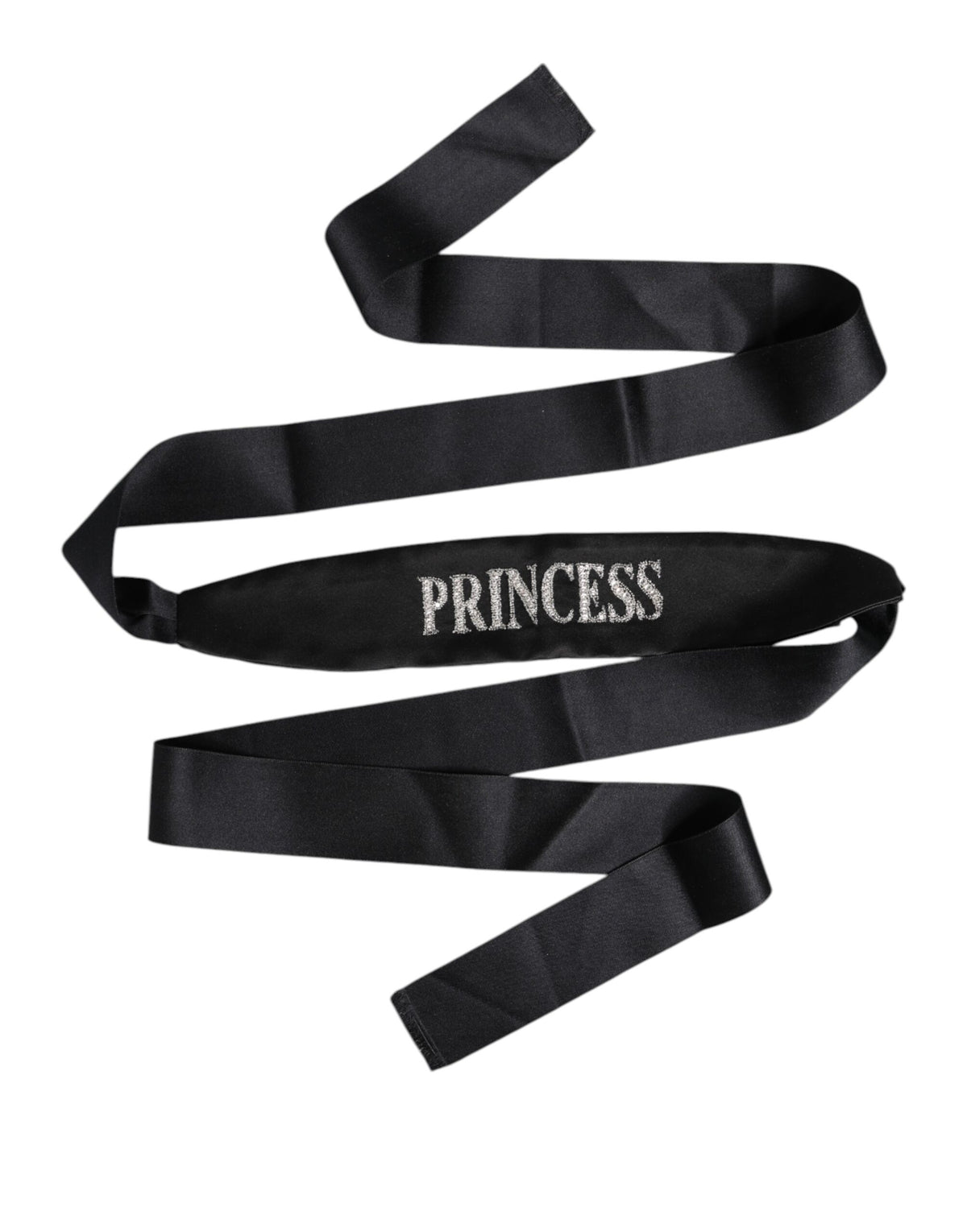 Dolce & Gabbana Black Princess Fantasy Braided Waist Women's Belt