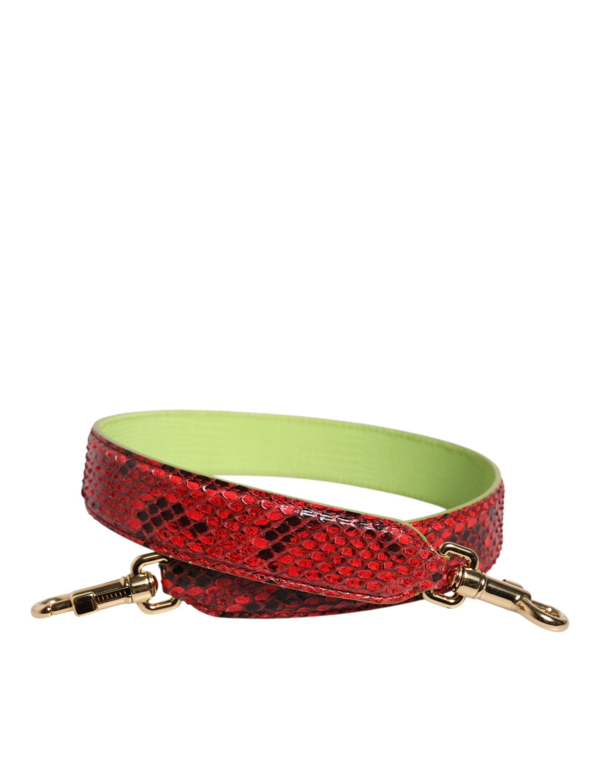 Dolce & Gabbana Red Exotic Leather Handbag Accessory Shoulder Women's Strap